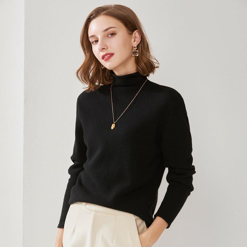 Turtleneck Cashmere Women Sweater - Daisysilk