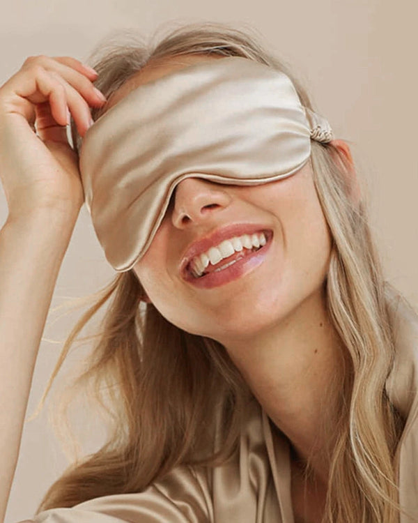 DaisySilk Luxury Silk Sleep Mask, Gold