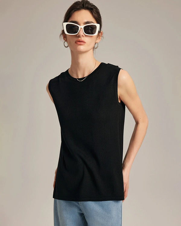 Sleeveless Silk Jersey